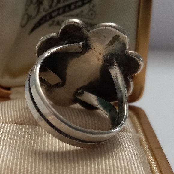 Vintage Silver Ring with Turquoise Gemstone - Picture 4 of 5
